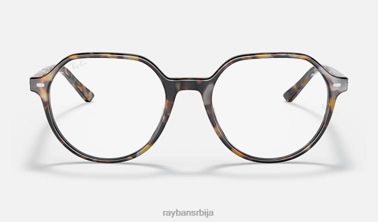 Ray-Ban тхалиа оптицс P0HP1662 наочаре углачана браон/сива хавана мушкарци