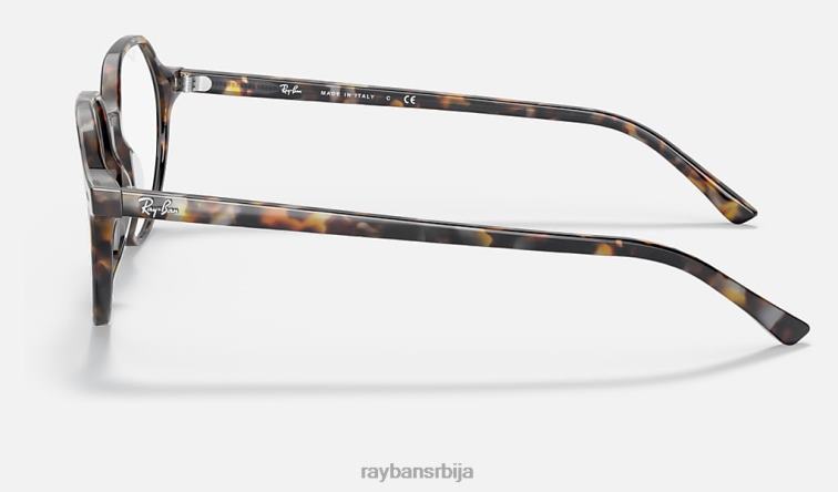 Ray-Ban тхалиа оптицс P0HP1662 наочаре углачана браон/сива хавана мушкарци