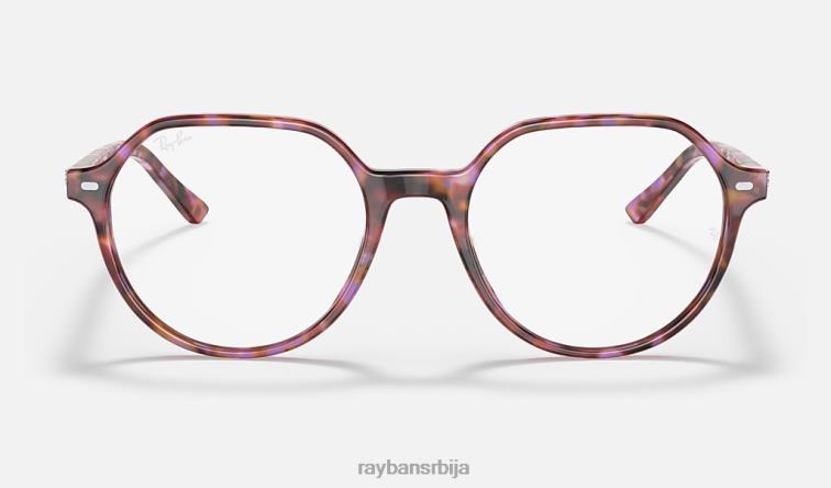 Ray-Ban тхалиа оптицс P0HP1663 наочаре углачана браон/љубичаста хавана мушкарци