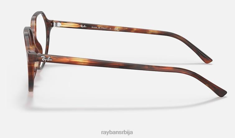 Ray-Ban тхалиа оптицс P0HP1664 наочаре углачана пругаста хавана мушкарци