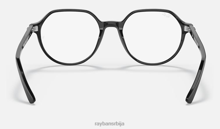 Ray-Ban тхалиа оптицс P0HP1665 наочаре углачана црна мушкарци