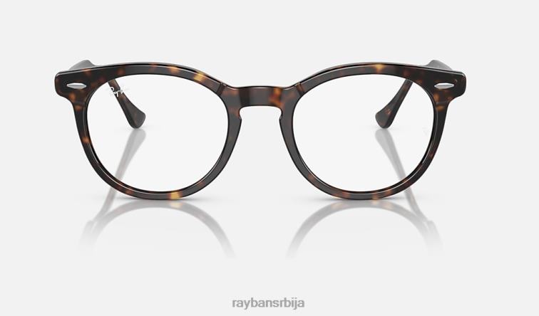 Ray-Ban оптика орловског ока P0HP1684 наочаре углађена хавана мушкарци