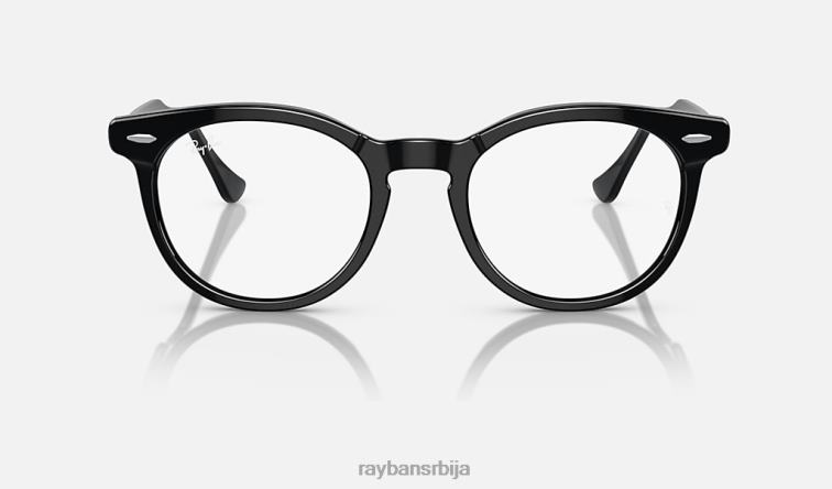 Ray-Ban оптика орловског ока P0HP1687 наочаре углачана црна мушкарци