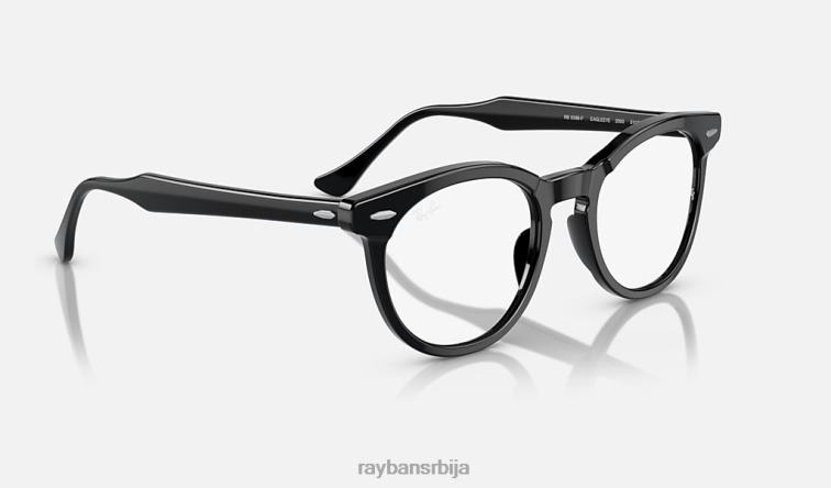 Ray-Ban оптика орловског ока P0HP1687 наочаре углачана црна мушкарци