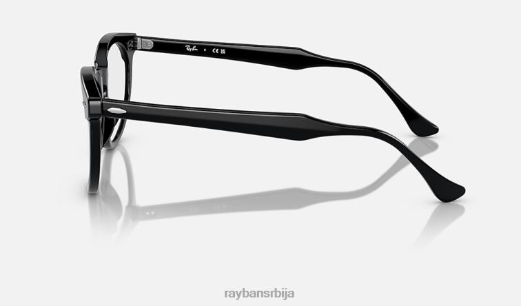 Ray-Ban оптика орловског ока P0HP1687 наочаре углачана црна мушкарци