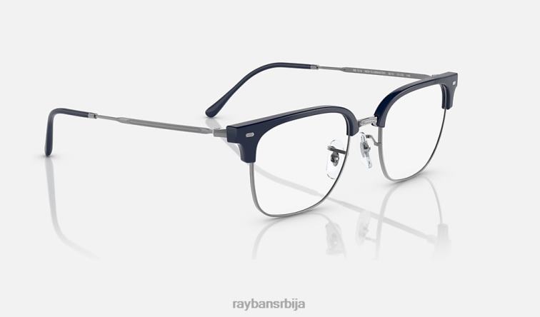 Ray-Ban нова цлубмастер оптика P0HP1688 наочаре углачано плаво на металу мушкарци