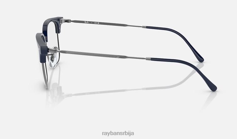 Ray-Ban нова цлубмастер оптика P0HP1688 наочаре углачано плаво на металу мушкарци