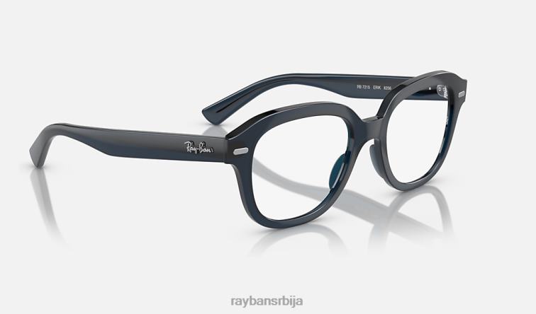 Ray-Ban ерик оптицс P0HP1696 наочаре полирани опал тамноплаве боје мушкарци