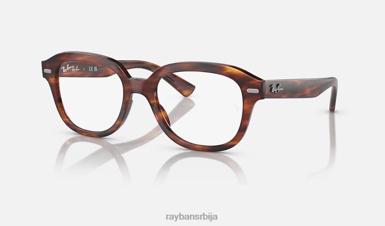 Ray-Ban ерик оптицс P0HP1697 наочаре углачана пругаста хавана мушкарци