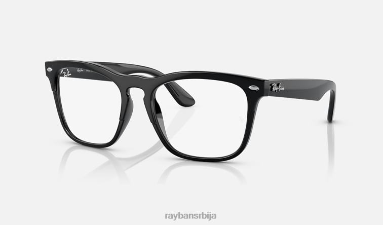 Ray-Ban стеве оптицс P0HP1710 наочаре углачана црна мушкарци