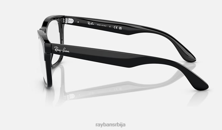 Ray-Ban стеве оптицс P0HP1710 наочаре углачана црна мушкарци