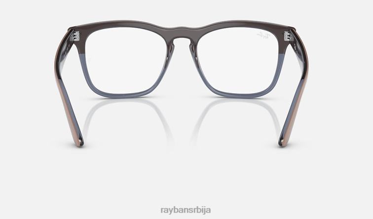 Ray-Ban стеве оптицс P0HP1711 наочаре углачан беж на провидној тамноплавој мушкарци