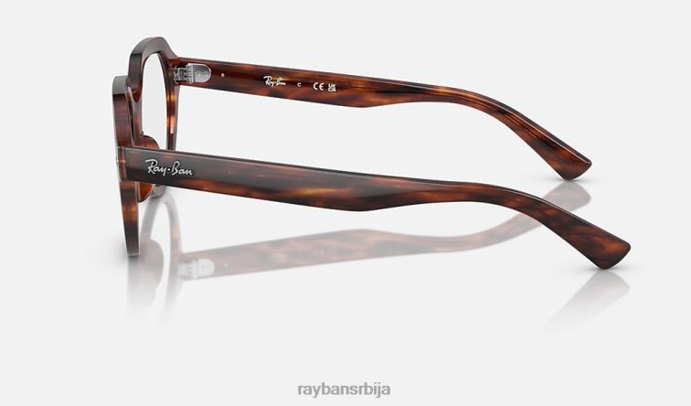 Ray-Ban гина оптицс P0HP1714 наочаре углачана пругаста хавана мушкарци