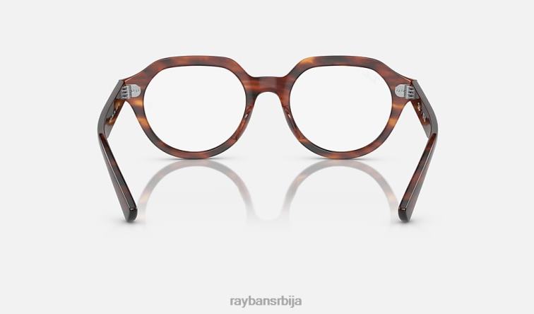 Ray-Ban гина оптицс P0HP1714 наочаре углачана пругаста хавана мушкарци