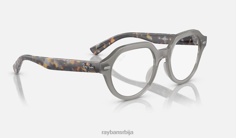 Ray-Ban гина оптицс P0HP1716 наочаре полирани опал сиви мушкарци