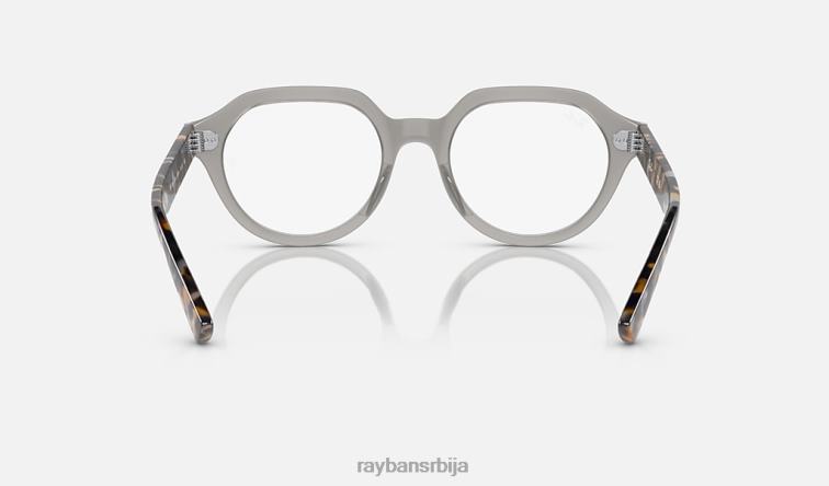 Ray-Ban гина оптицс P0HP1716 наочаре полирани опал сиви мушкарци