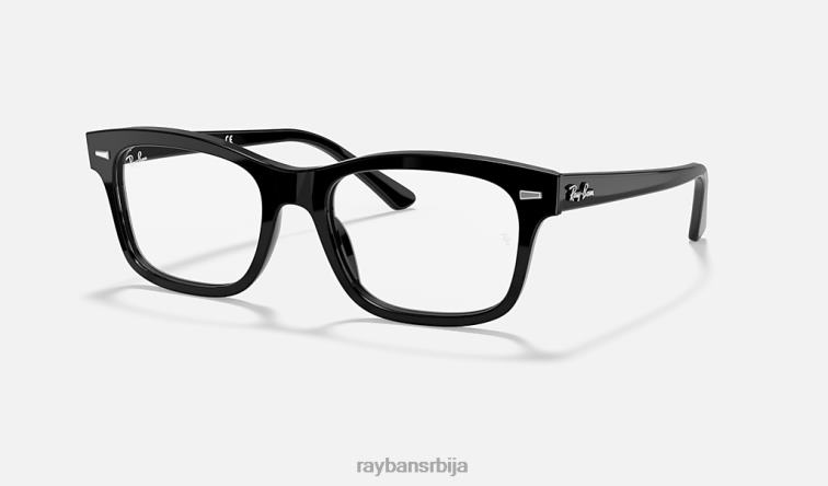 Ray-Ban бурбанк оптицс P0HP1725 наочаре углачана црна мушкарци