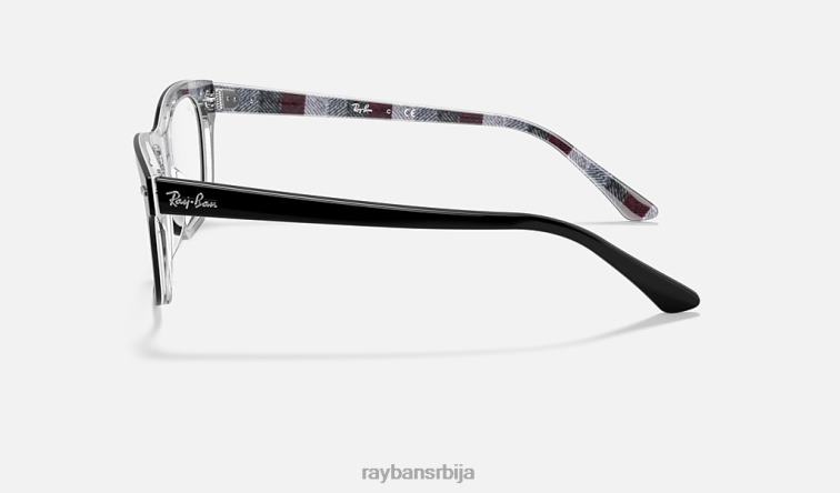 Ray-Ban бурбанк оптицс P0HP1729 наочаре углачана црна мушкарци