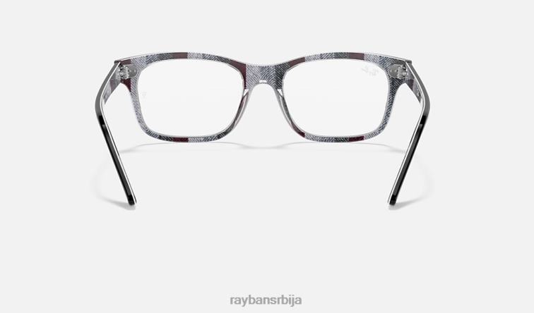 Ray-Ban бурбанк оптицс P0HP1729 наочаре углачана црна мушкарци