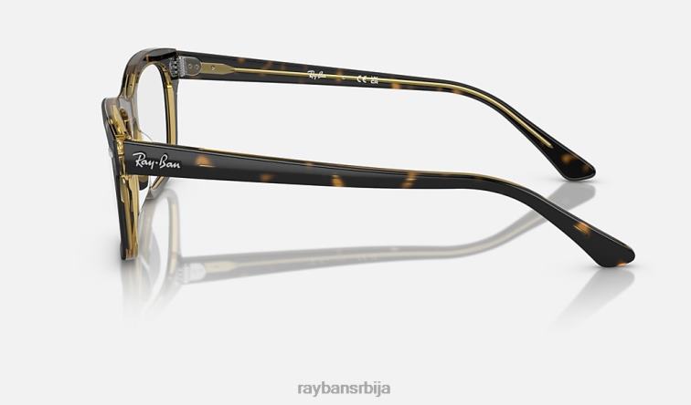 Ray-Ban бурбанк оптицс P0HP1733 наочаре углачана хавана на провидном мушкарци