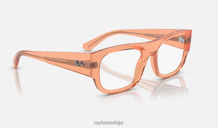 Ray-Ban кристин оптицс био-басед P0HP1753 наочаре углачана провидна наранџаста мушкарци
