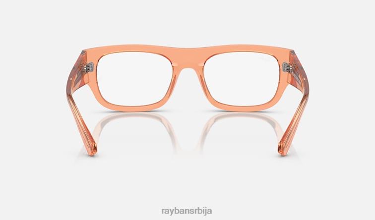 Ray-Ban кристин оптицс био-басед P0HP1753 наочаре углачана провидна наранџаста мушкарци