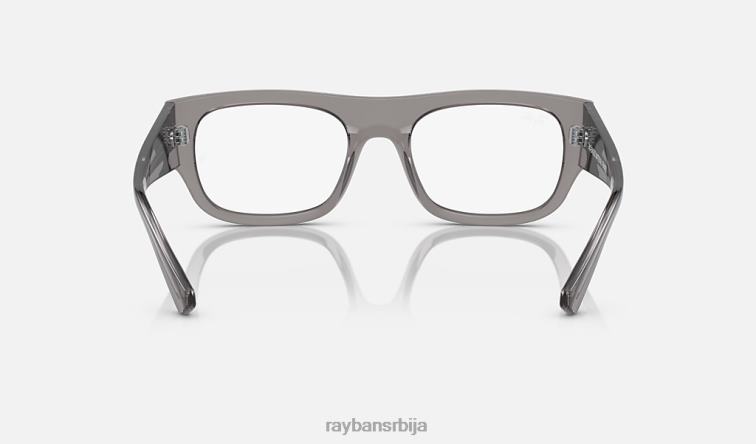 Ray-Ban кристин оптицс био-басед P0HP1754 наочаре углачана провидно сива мушкарци