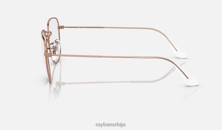 Ray-Ban искрена оптика P0HP1758 наочаре углачано ружичасто злато мушкарци