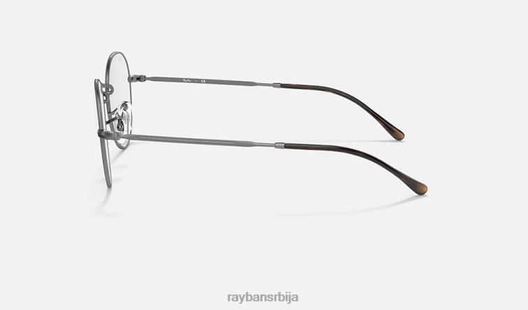 Ray-Ban округла метална оптика ии P0HP1795 наочаре углађена хавана мушкарци