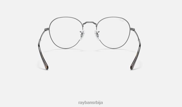 Ray-Ban округла метална оптика ии P0HP1795 наочаре углађена хавана мушкарци