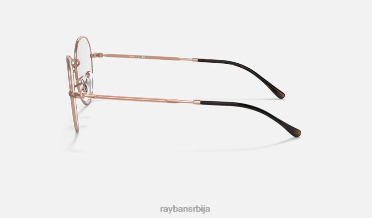 Ray-Ban округла метална оптика ии P0HP1796 наочаре углачан бакар мушкарци