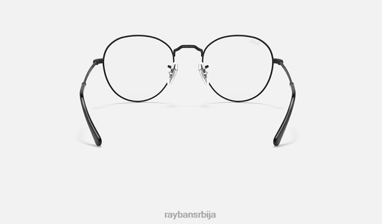 Ray-Ban округла метална оптика ии P0HP1797 наочаре мат црна мушкарци