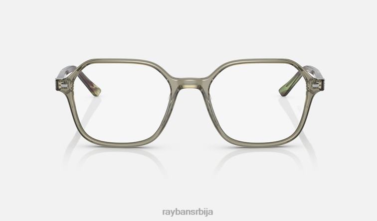 Ray-Ban јохн оптицс P0HP1816 наочаре углачана провидна зелена мушкарци