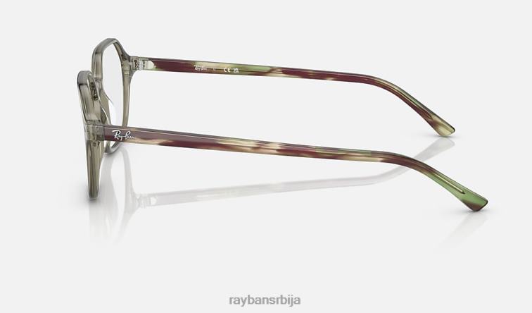 Ray-Ban јохн оптицс P0HP1816 наочаре углачана провидна зелена мушкарци