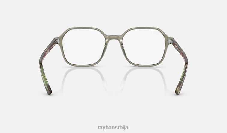Ray-Ban јохн оптицс P0HP1816 наочаре углачана провидна зелена мушкарци
