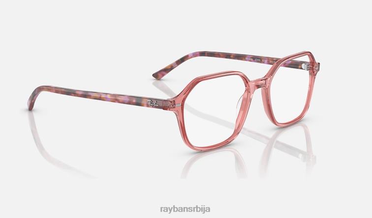 Ray-Ban јохн оптицс P0HP1818 наочаре углачана провидна розе мушкарци