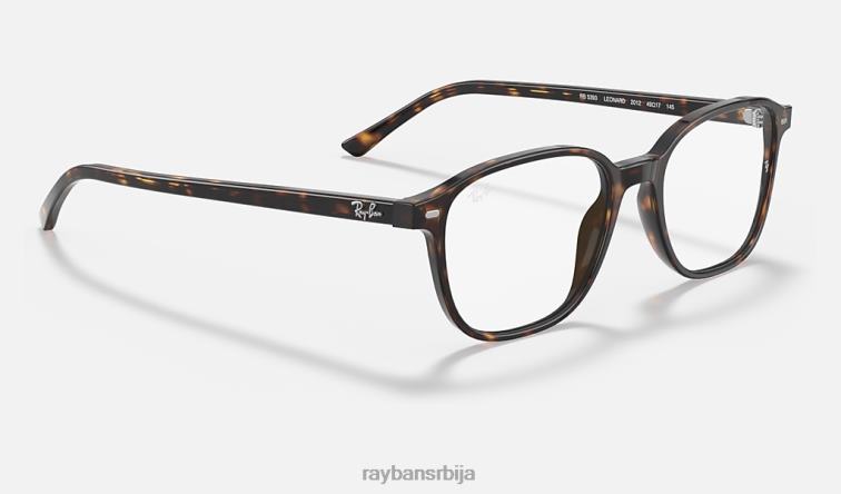 Ray-Ban леонард оптицс P0HP1822 наочаре углађена хавана мушкарци