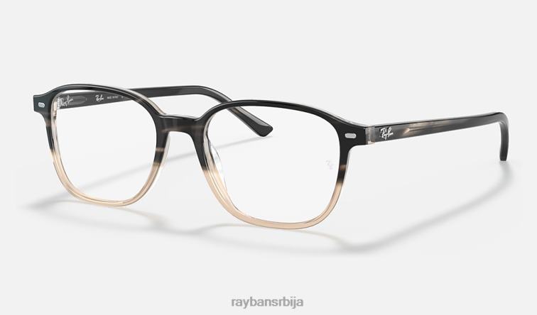 Ray-Ban леонард оптицс P0HP1825 наочаре углачана сива хавана мушкарци