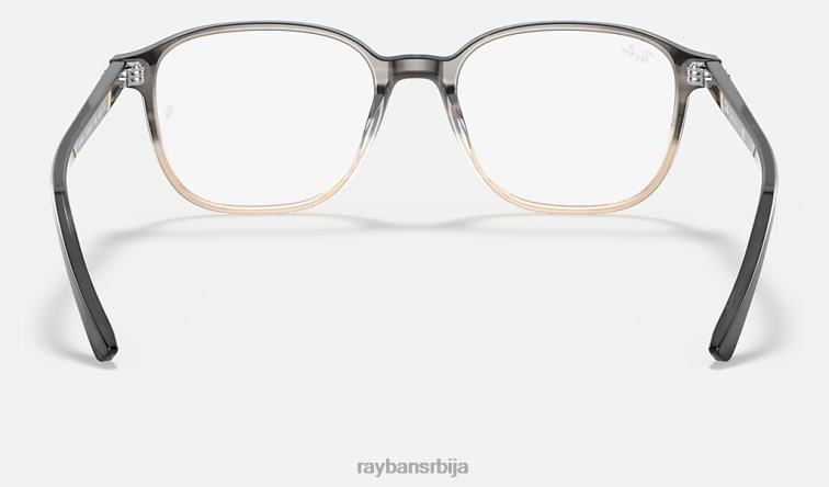 Ray-Ban леонард оптицс P0HP1825 наочаре углачана сива хавана мушкарци