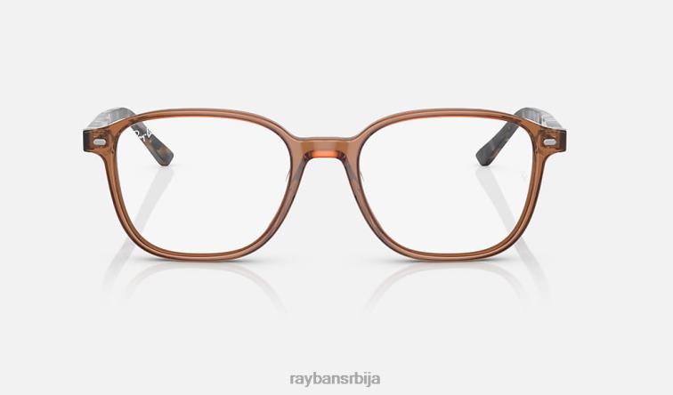 Ray-Ban леонард оптицс P0HP1829 наочаре углачан провидно браон мушкарци