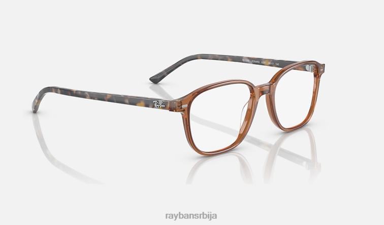 Ray-Ban леонард оптицс P0HP1829 наочаре углачан провидно браон мушкарци
