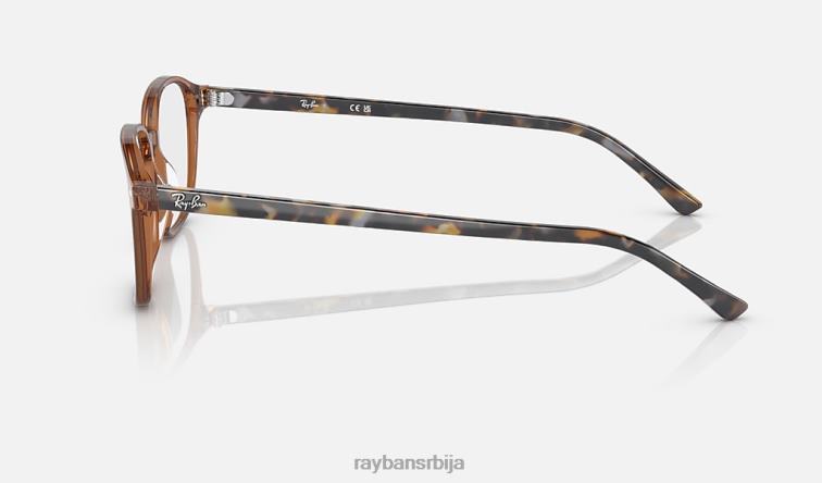 Ray-Ban леонард оптицс P0HP1829 наочаре углачан провидно браон мушкарци