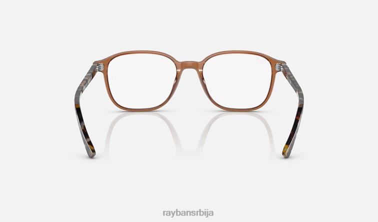 Ray-Ban леонард оптицс P0HP1829 наочаре углачан провидно браон мушкарци