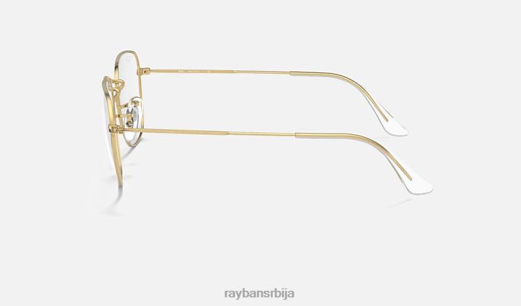 Ray-Ban искрена оптика P0HP1833 наочаре углачано злато мушкарци