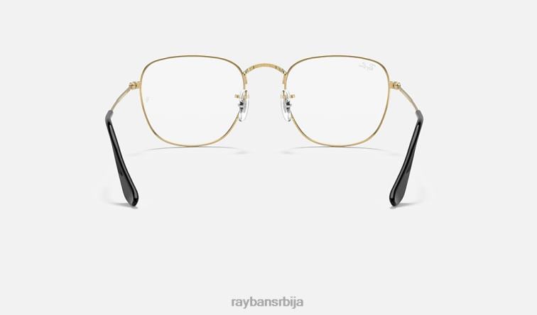Ray-Ban искрена оптика P0HP1835 наочаре углачано црно на злату мушкарци