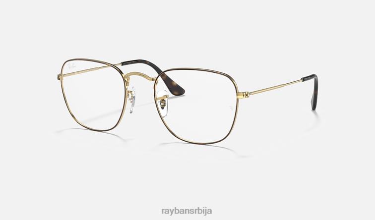 Ray-Ban искрена оптика P0HP1837 наочаре углачано злато мушкарци