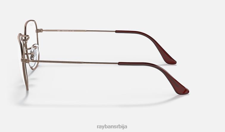 Ray-Ban искрена оптика P0HP1838 наочаре мат бронза бакра мушкарци