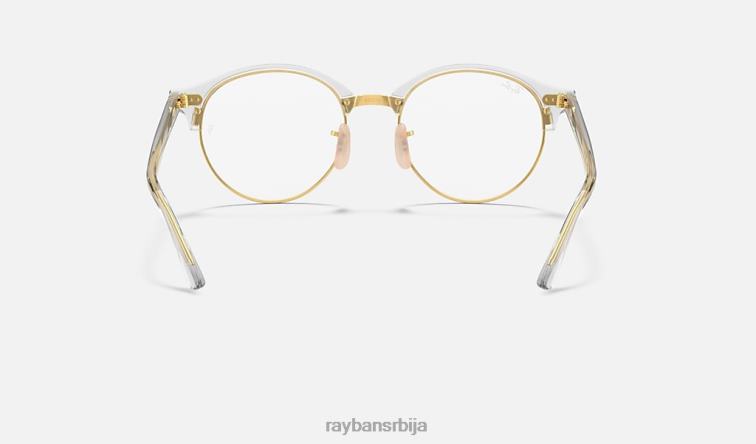 Ray-Ban цлуброунд оптицс P0HP1869 наочаре углачан провидан мушкарци