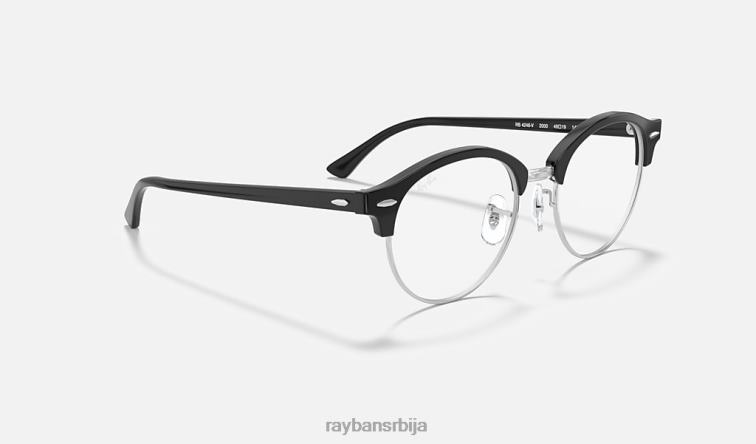 Ray-Ban цлуброунд оптицс P0HP1871 наочаре углачана црна мушкарци