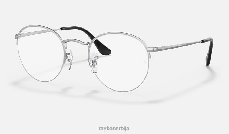 Ray-Ban округлог погледа P0HP1880 наочаре мат сребро мушкарци
